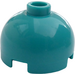 LEGO Dark Turquoise Brick 2 x 2 Round with Dome Top (with Axle Holder) (3262 / 30367)