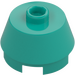 LEGO Dark Turquoise Brick 2 x 2 Round with Sloped Sides (98100)