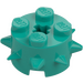 LEGO Dark Turquoise Brick 2 x 2 Round with Spikes (27266)