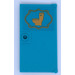 LEGO Dark Turquoise Door 1 x 4 x 6 with Stud Handle with Gold Toilet Sticker (35290)