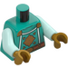 LEGO Dark Turquoise Dwarf Cleric Minifig Torso (973 / 76382)