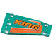 LEGO Dark Turquoise Flat Panel 5 x 11 Angled with &#039;KiNG&#039; (Right) Sticker (18945)