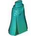 LEGO Dark Turquoise Friends Hip with Long Skirt with Light Green (Thin Hinge) (36187 / 106644)