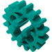 LEGO Donker Turquoise Tandwiel met 16 Tanden Onversterkt (4019)