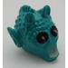 LEGO Dark Turquoise Greedo Head with Black Eyes (47545 / 48194)