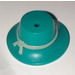 LEGO Dark Turquoise Hat with Wide Brim and Band with Tan Band (13788)