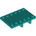 LEGO Donker Turquoise Scharnier Plaat 4 x 6 (65133)