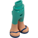 LEGO Dark Turquoise Hip with Pants with Dark Blue Sandals (2277)