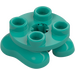 LEGO Donker turquoise Poten 2 x 2 met 2 Feet (66858)