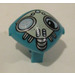 LEGO Dark Turquoise Martian Space Head with Face Mask with One Eye Covered (30529)