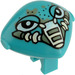 LEGO Dark Turquoise Martian Space Head with Mouth Cover (30529)