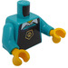 LEGO Dark Turquoise Minifig Torso Pet Groomer (973)