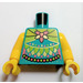 LEGO Dark Turquoise Minifig Torso with Flower and Petals (Folk Fairy) (973)