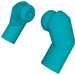 LEGO Dark Turquoise Minifigure Arms (Left and Right Pair)