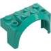 LEGO Dark Turquoise Mudguard Brick 2 x 4 x 2 with Wheel Arch (3387)