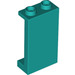 LEGO Turquoise foncé Panneau 1 x 2 x 3 avec supports latéraux - tenons creux (35340 / 87544)