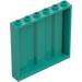 LEGO Dark Turquoise Panel 1 x 6 x 5 with Corrugation (23405)