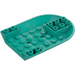 LEGO Dark Turquoise Plane Bottom 6 x 8 Curved Inverted (11295)