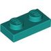 LEGO Donkere Turquoise Plaat 1 x 2 (3023)