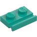 LEGO Donker turquoise Plaat 1 x 2 met Deur spoor (32028)