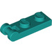 LEGO Dark Turquoise Plate 1 x 2 with End Bar Handle (60478)