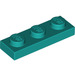 LEGO Turquoise Foncé assiette 1 x 3 (3623)