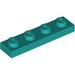 LEGO Dark Turquoise Plate 1 x 4 (3710)