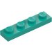 LEGO Dunkles Türkis Platte 1 x 4 (3710)