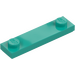 LEGO Dark Turquoise Plate 1 x 4 with Two Studs with Groove (41740)