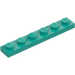 LEGO Turchese scuro Piastra 1 x 6 (3666)