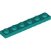 LEGO Donkere Turquoise Plaat 1 x 6 (3666)
