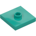 LEGO Dark Turquoise Plate 2 x 2 with Groove and 1 Center Stud (23893 / 87580)