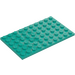 LEGO Dark Turquoise Plate 6 x 10 (3033)