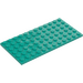 LEGO Dark Turquoise Plate 6 x 12 (3028)