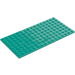 LEGO Donker turquoise Plaat 8 x 16 (92438)