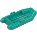 LEGO Dunkles Türkis Gummi Boot 6 x 12 x 2 (78611)