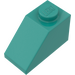 LEGO Dark Turquoise Slope 1 x 2 (45°) (3040)