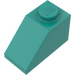 LEGO Turquoise foncé Pente 1 x 2 (45°) (3040 / 6270)