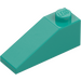 LEGO Donker turquoise Helling 1 x 3 (25°) (4286)