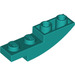 LEGO Turquoise foncé Pente 1 x 4 Incurvé Inversé (13547)