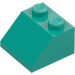 LEGO Donker turquoise Helling 2 x 2 (45°) (3039 / 6227)