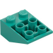 LEGO Dark Turquoise Slope 2 x 3 (25°) Inverted without Connections between Studs (3747)