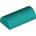 LEGO Dark Turquoise Slope 2 x 4 Curved without Groove (6192 / 30337)