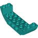 LEGO Donker Turquoise Helling 2 x 8 x 2 Gebogen Omgekeerd Dubbele (11301 / 28919)