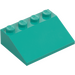 LEGO Donker turquoise Helling 3 x 4 (25°) (3016 / 3297)