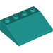 LEGO Turquoise foncé Pente 3 x 4 (25°) (3016 / 3297)