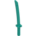 LEGO Dark Turquoise Sword with Octagonal Guard (Katana) (30173 / 88420)