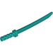 LEGO Donker Turquoise Zwaard met achthoekige beschermer (Katana) (30173 / 88420)