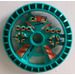 LEGO Donker Turquoise Technic Disk 5 x 5 met Blazooka (32303)