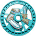 LEGO Dark Turquoise Technic Disk 5 x 5 with Chainsaw (32362)